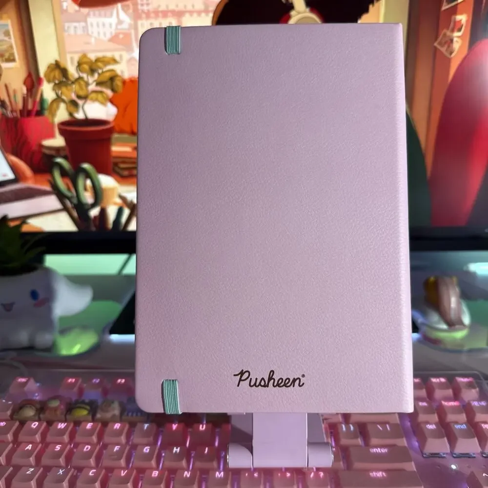 Pusheen Notebook Hi Pink Lined Journal Diary 160 Pages 2025 Casebound Elastic
